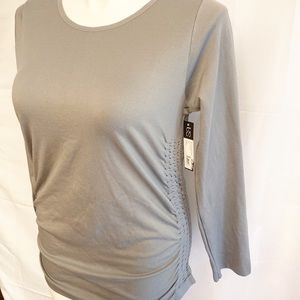 Under Control Top 3X Gray Shirring Side Panels NWT